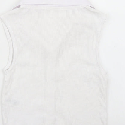 Primark Womens White   Basic Button-Up Size XS