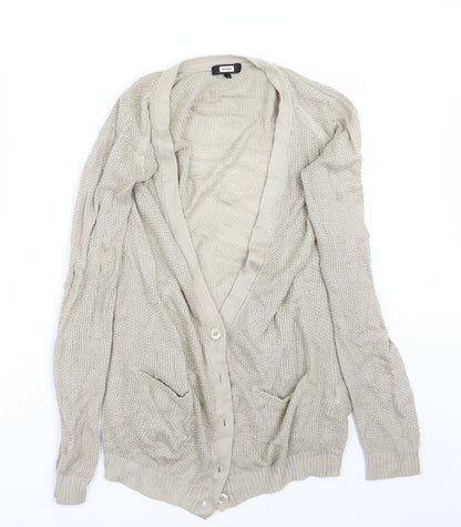 Bikbok Womens Beige   Cardigan Jumper Size S