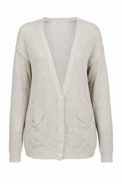 Bikbok Womens Beige   Cardigan Jumper Size S