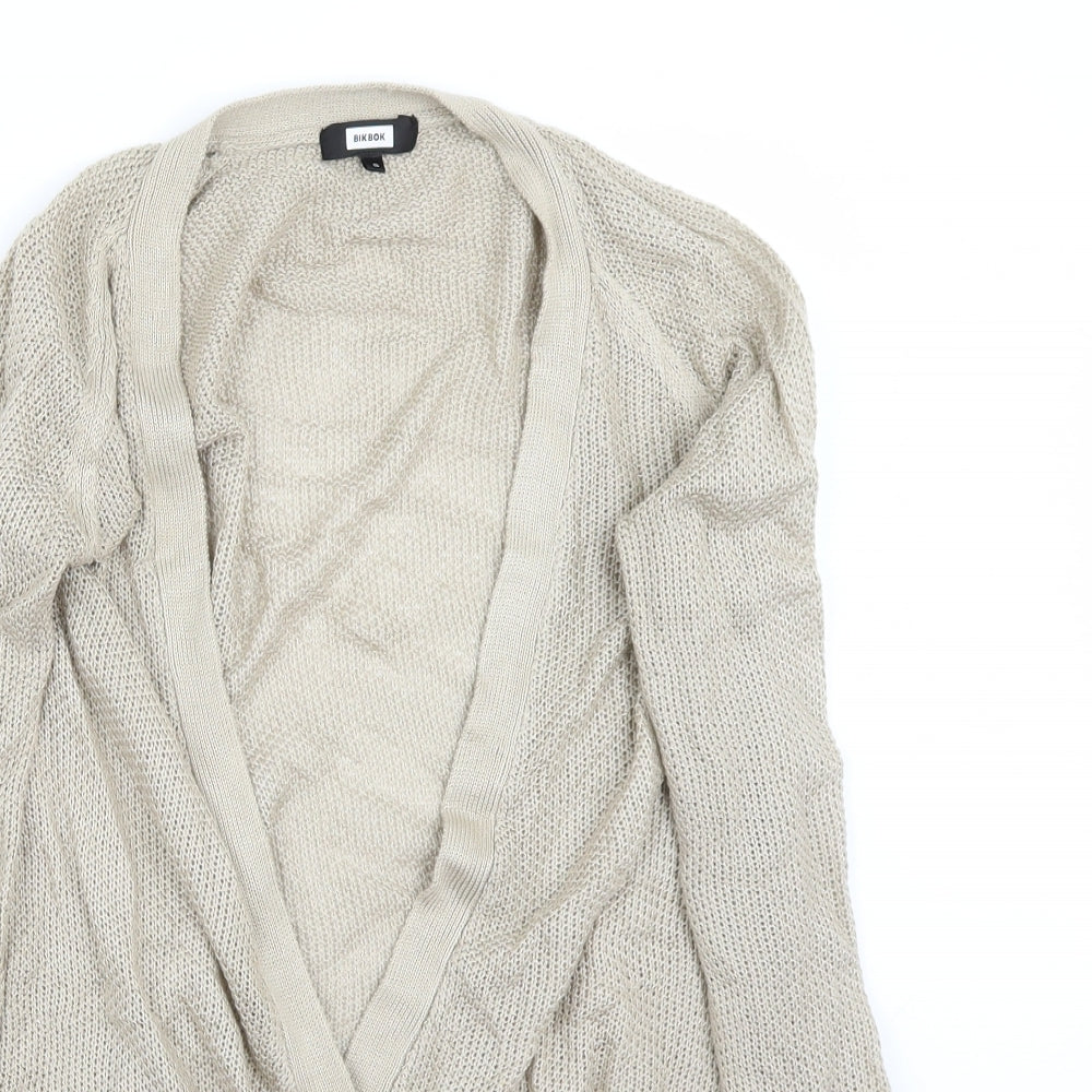 Bikbok Womens Beige   Cardigan Jumper Size S