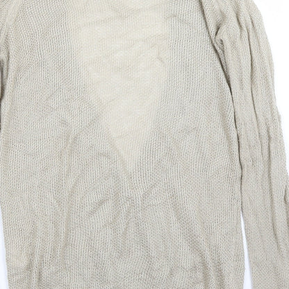 Bikbok Womens Beige   Cardigan Jumper Size S