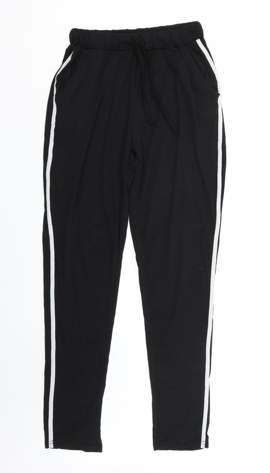 Preworn Womens Black   Sweatpants Trousers Size L L30 in