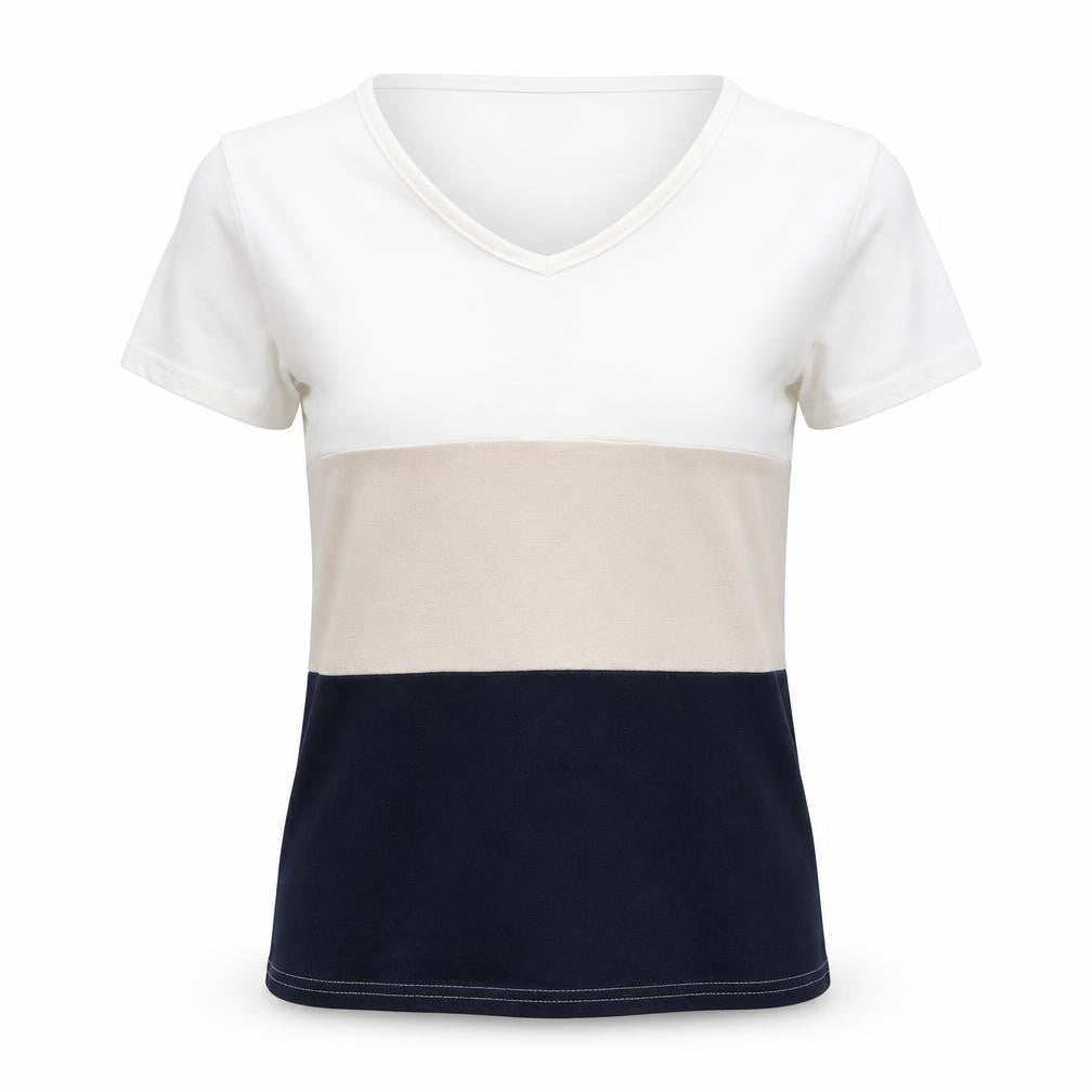 Womens UK Size 12 Citrus Beige Basic T-Shirt