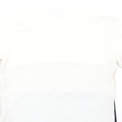Womens UK Size 12 Citrus Beige Basic T-Shirt