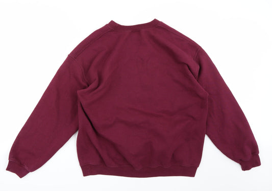 Gildan Womens Purple   Pullover Jumper Size L