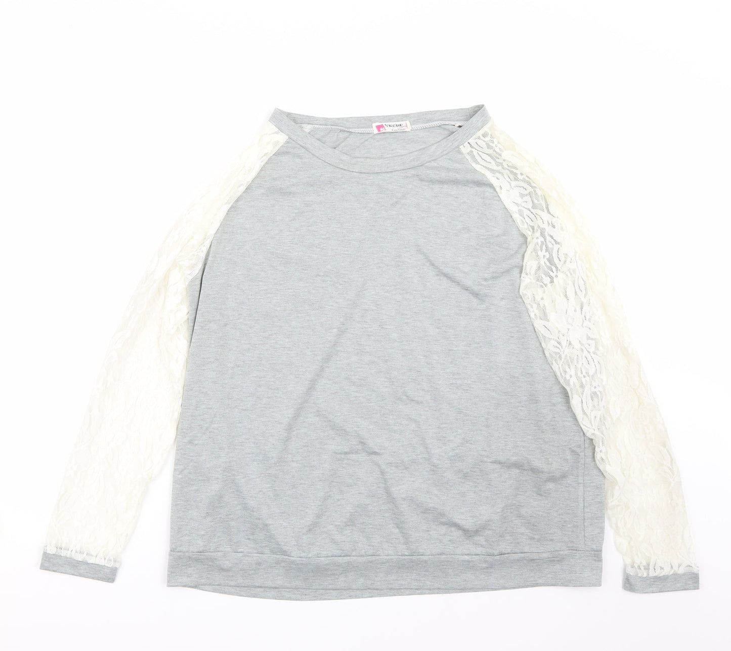vague Womens Grey   Basic T-Shirt Size XL