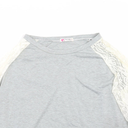 vague Womens Grey   Basic T-Shirt Size XL