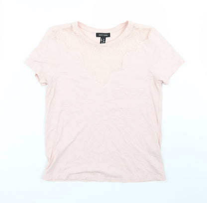 Womens UK Size 10 Newlook Pink Basic T-Shirt