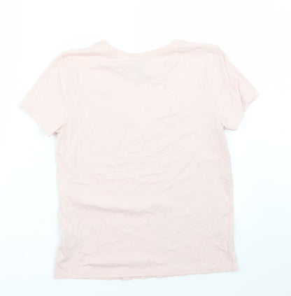 Womens UK Size 10 Newlook Pink Basic T-Shirt