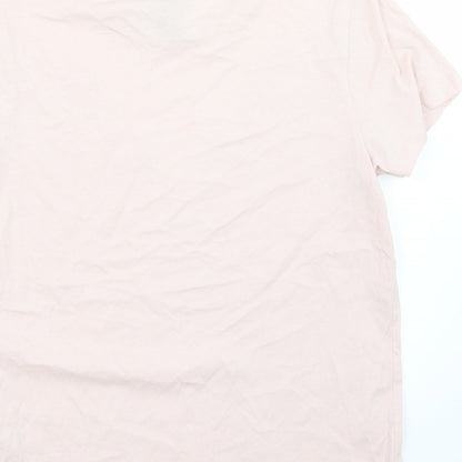 Womens UK Size 10 Newlook Pink Basic T-Shirt