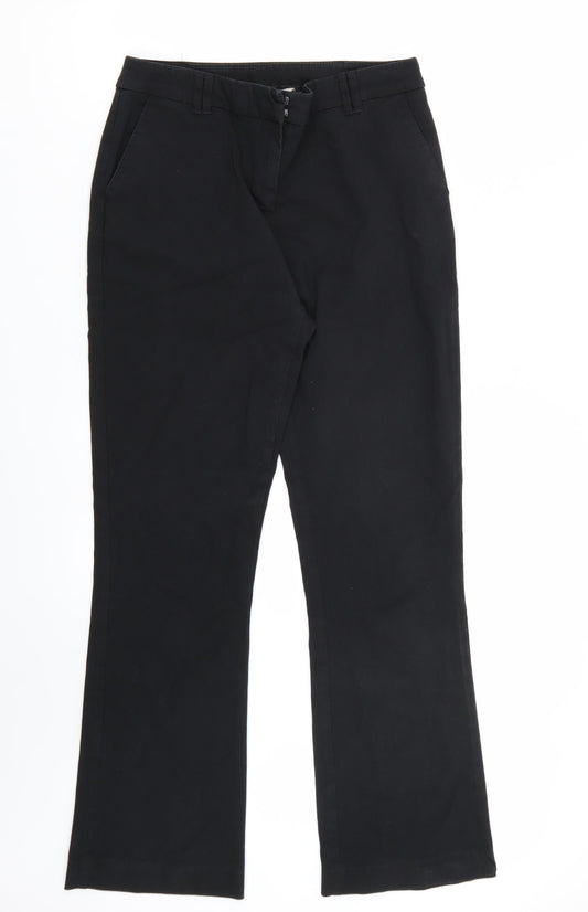 TU Womens Black   Trousers  Size 10 L29 in
