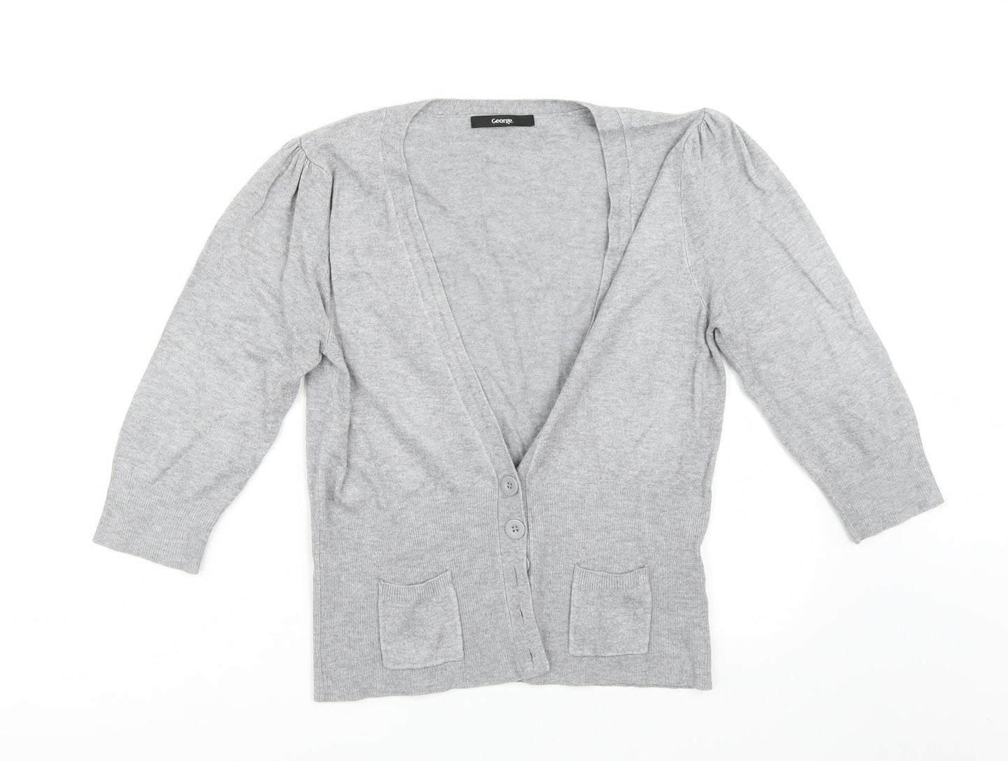 George Womens Grey   Cardigan Jumper Size M