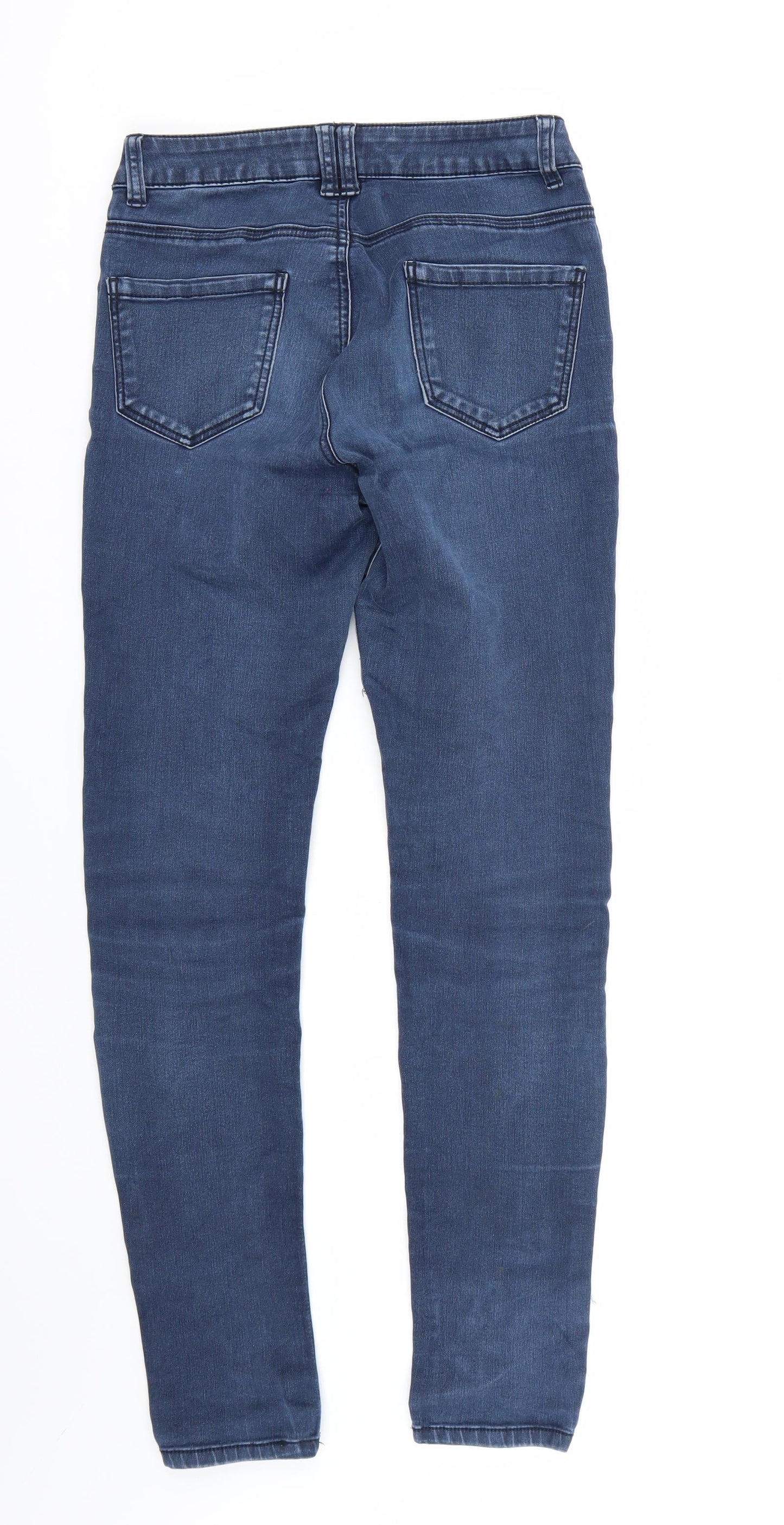 Womens UK Size 10 Preworn Regular Fit Skinny Blue Jeans