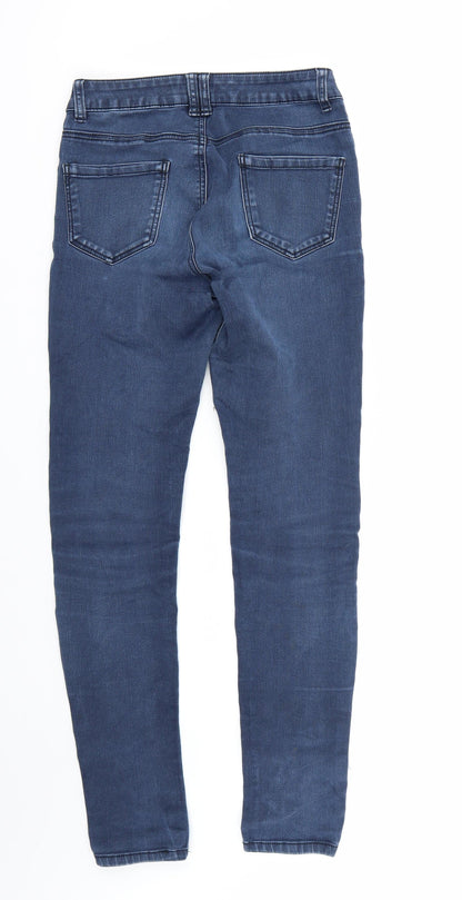 Womens UK Size 10 Preworn Regular Fit Skinny Blue Jeans