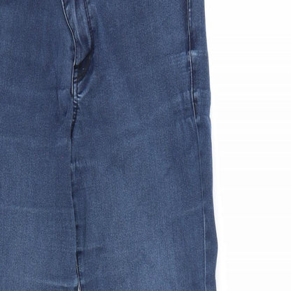Womens UK Size 10 Preworn Regular Fit Skinny Blue Jeans