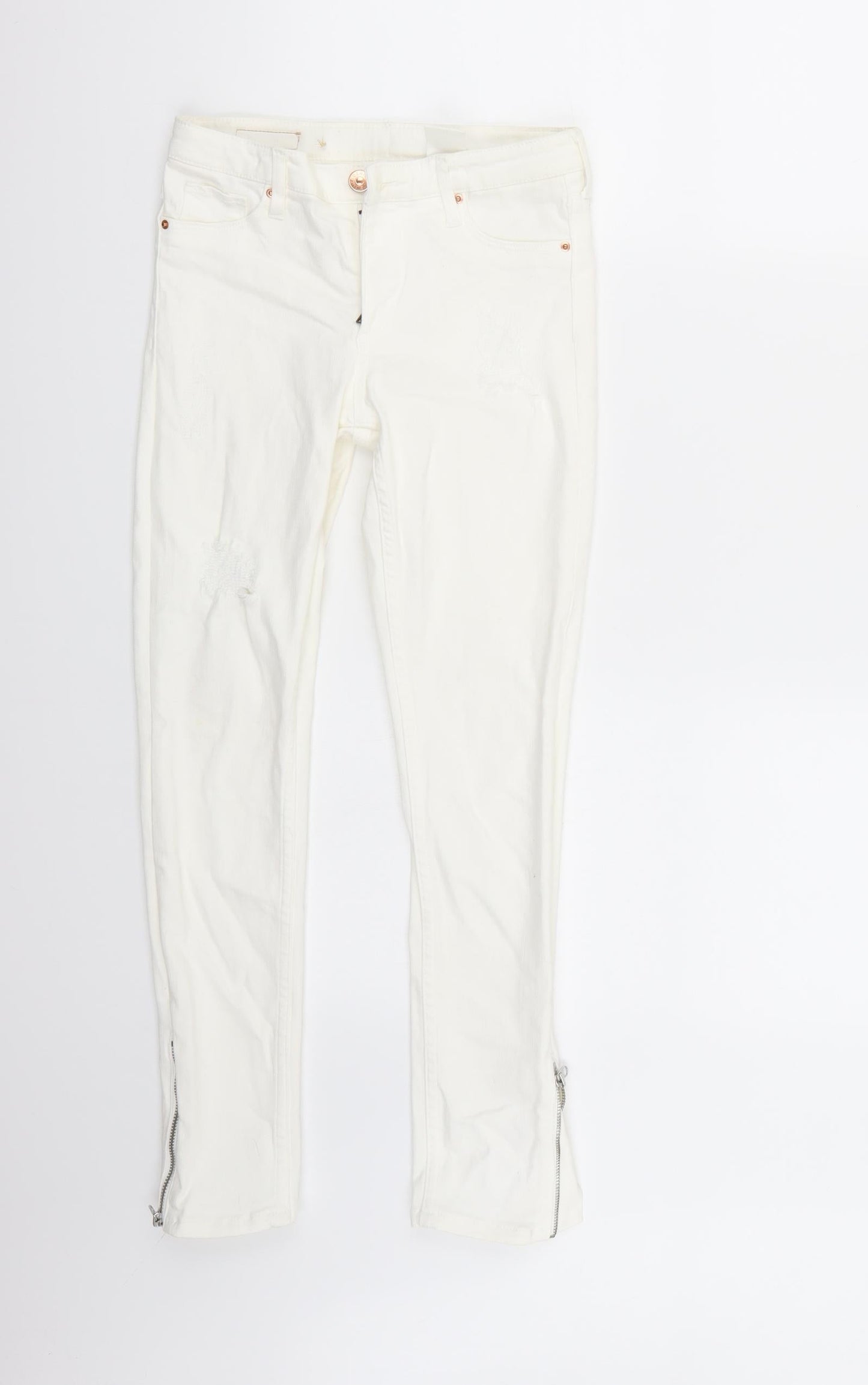 &denim Girls White   Skinny Jeans Size 10-11 Years