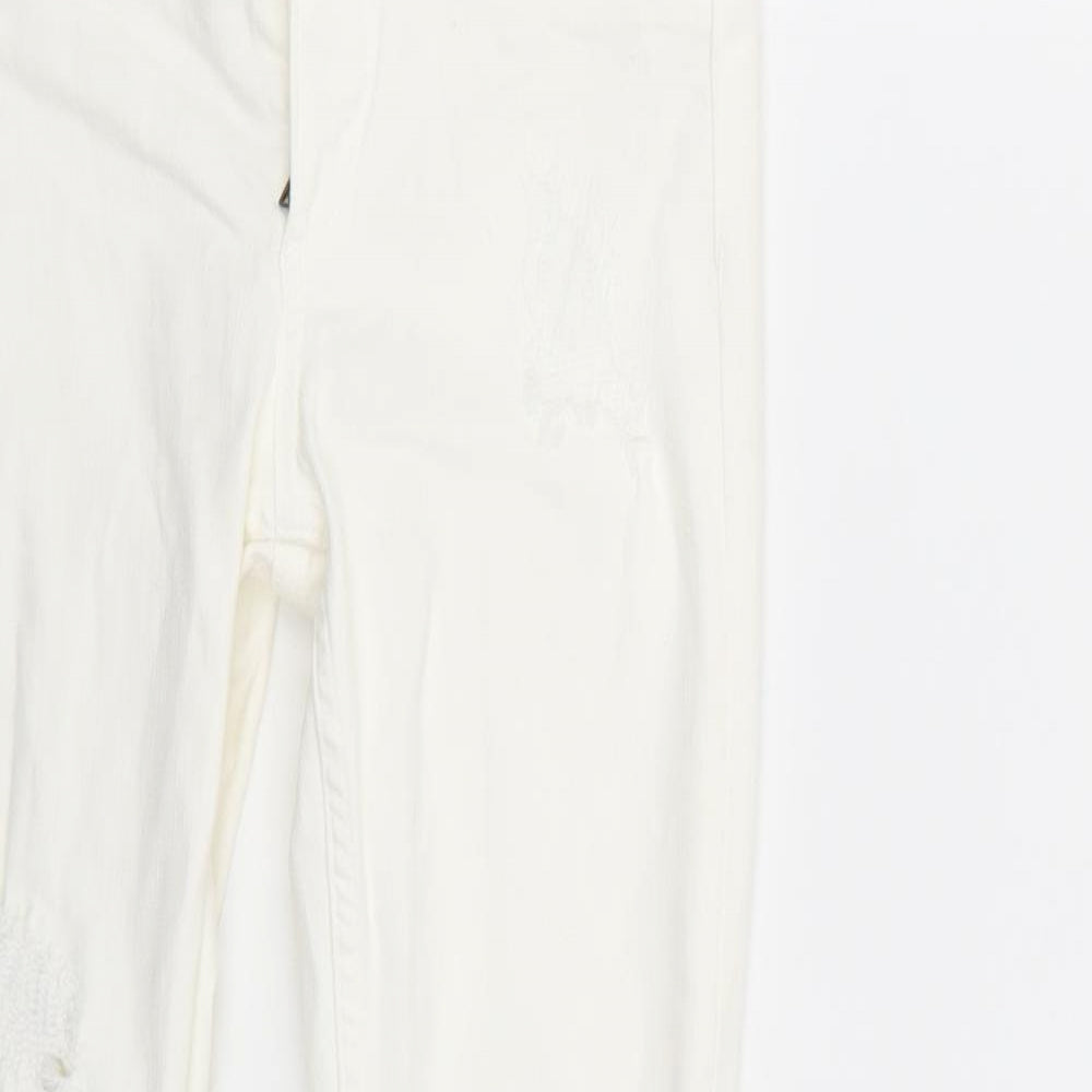 &denim Girls White   Skinny Jeans Size 10-11 Years