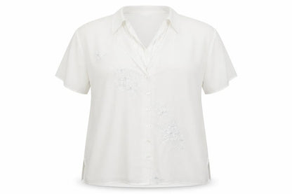Marks & Spencer Womens White   Basic Button-Up Size 18