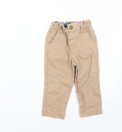 Denim & Co. Girls Brown   Capri Jeans Size 9-12 Months