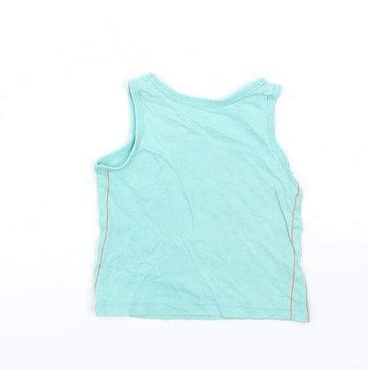 Preworn Girls Green   Basic Tank Size 24 Months