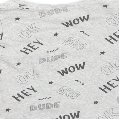 Fox & bunny Boys Grey   Basic T-Shirt Size 2-3 Years
