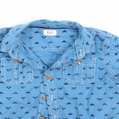 F&F Baby Blue   Basic Button-Up Size 12-18 Months