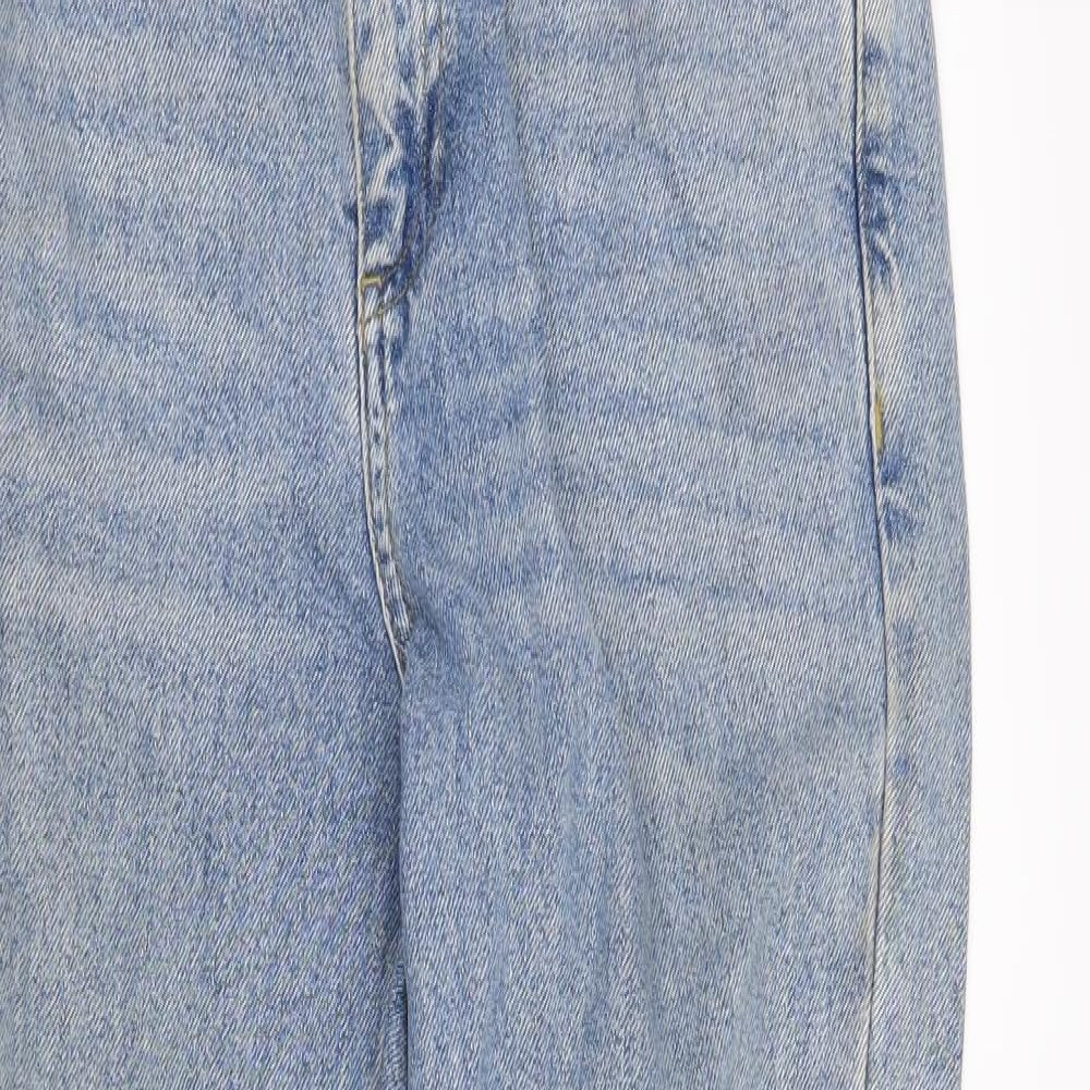 Topshop Womens Black   Straight Jeans Size 26 in L30 in