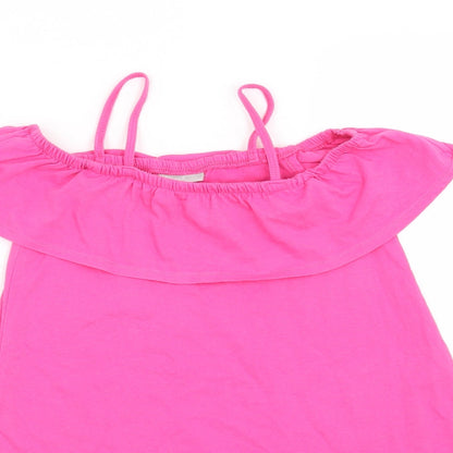 Matalan Girls Pink   T-Shirt Dress  Size 7 Years