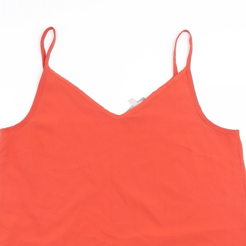 Peacocks Womens Orange   Basic Blouse Size 8