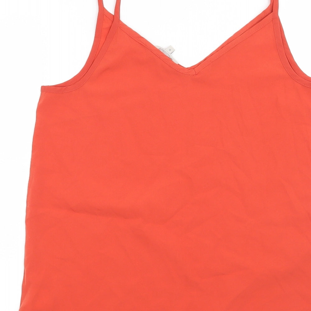 Peacocks Womens Orange   Basic Blouse Size 8