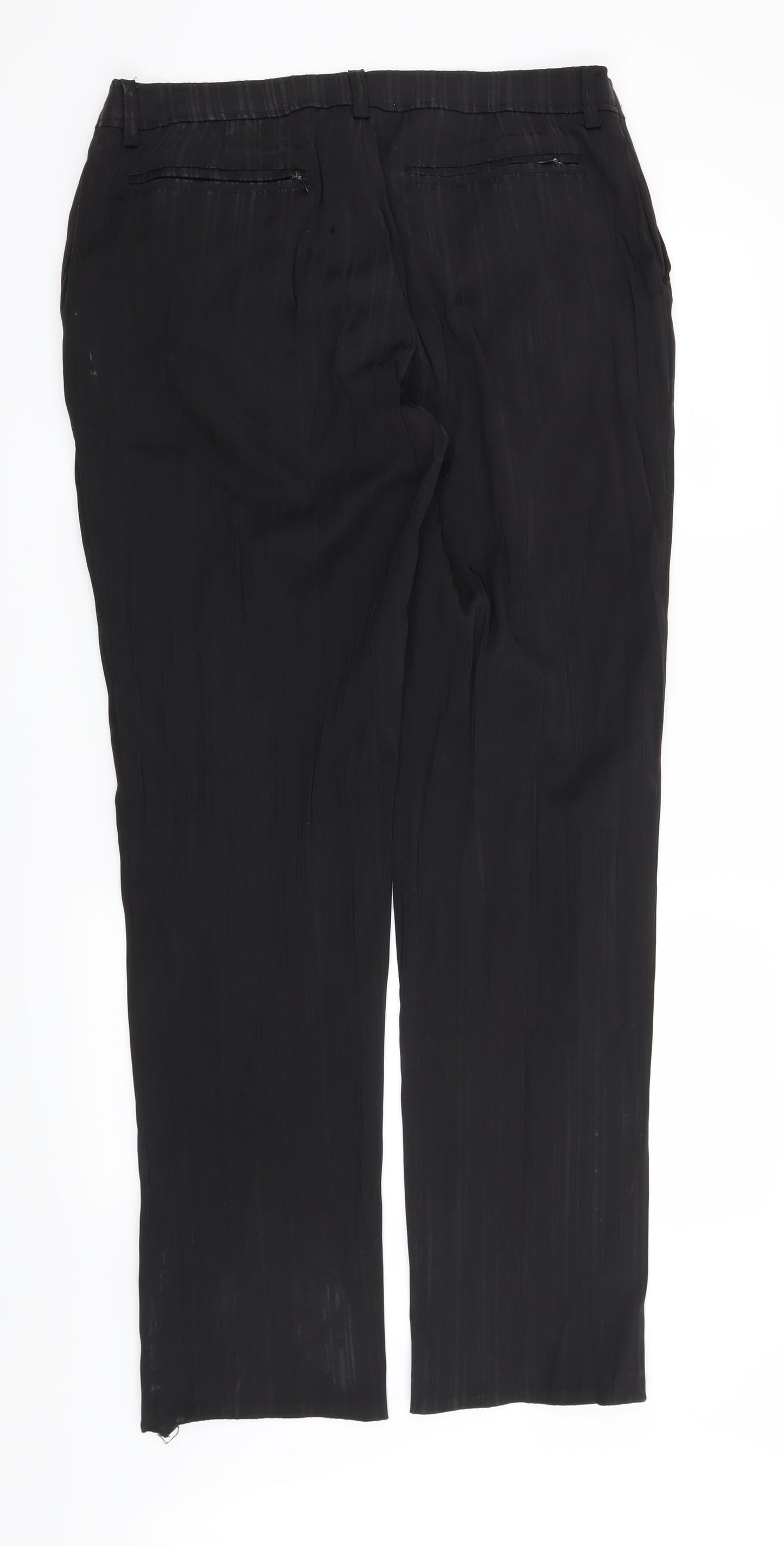Womens UK Size 34 in Preworn Regular Fit  Black Trousers