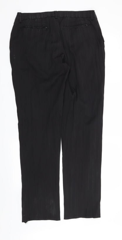 Womens UK Size 34 in Preworn Regular Fit  Black Trousers