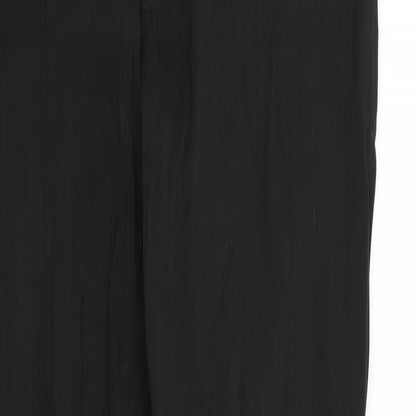 Womens UK Size 34 in Preworn Regular Fit  Black Trousers
