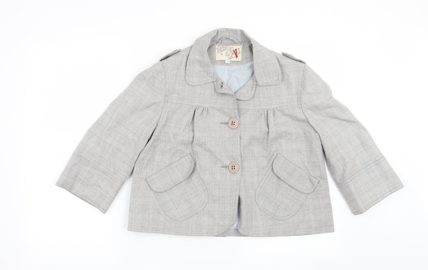 Womens UK Size 12 Preworn Grey Jacket