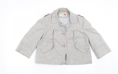 Womens UK Size 12 Preworn Grey Jacket
