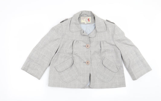 Womens UK Size 12 Preworn Grey Jacket
