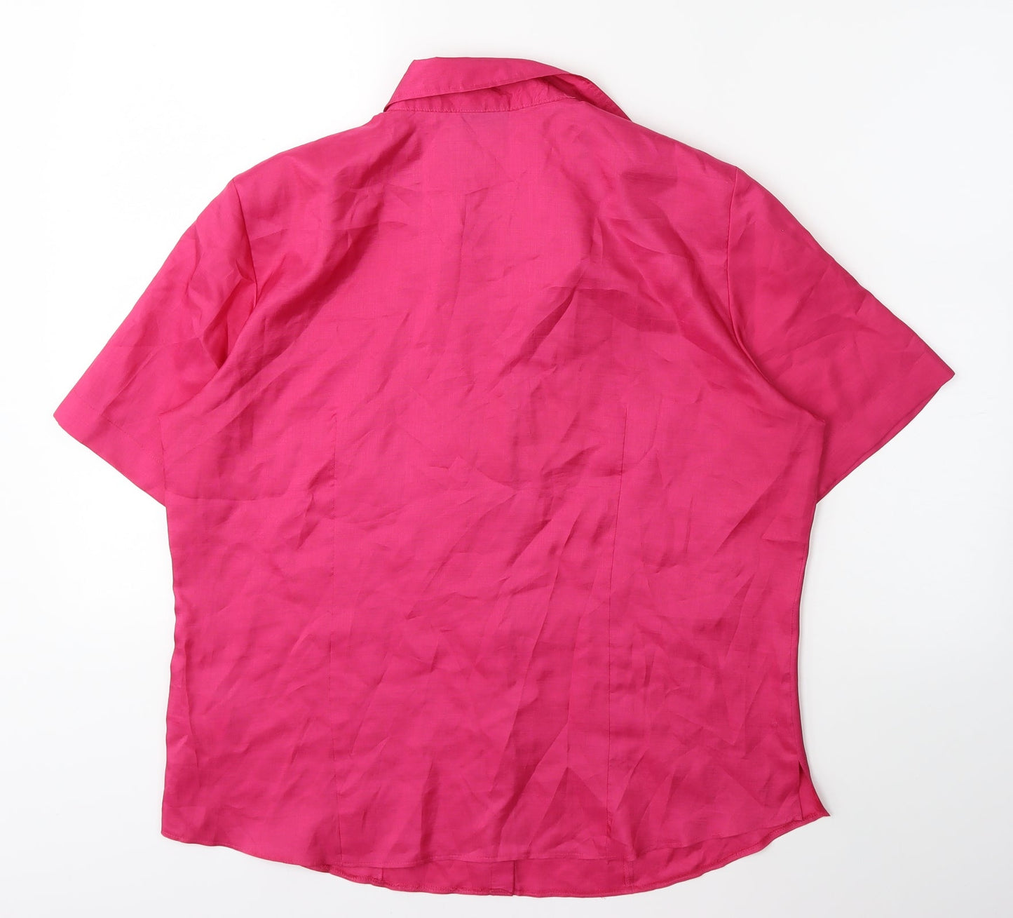 Womens UK Size 16 Gerry Weber Pink Basic Button-Up