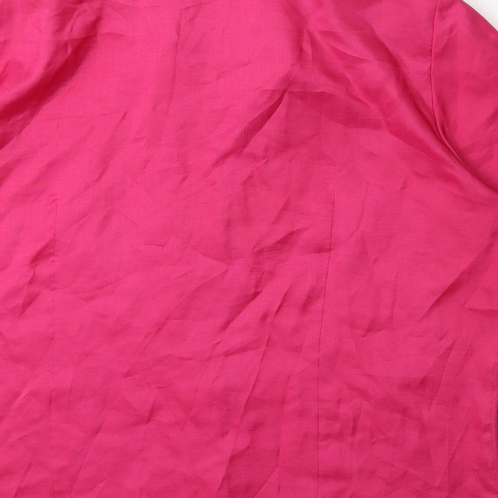 Womens UK Size 16 Gerry Weber Pink Basic Button-Up