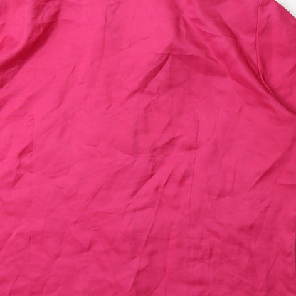 Womens UK Size 16 Gerry Weber Pink Basic Button-Up