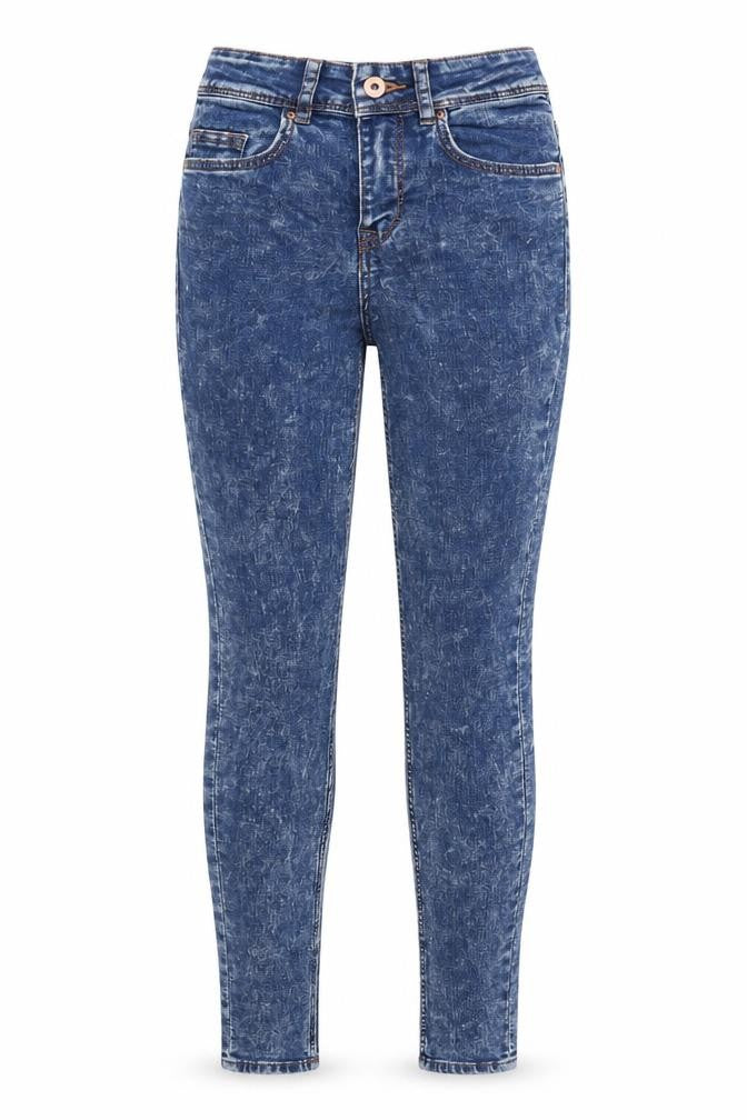 Womens UK Size 8 H&M Regular Fit Skinny Blue Jeans