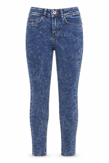 Womens UK Size 8 H&M Regular Fit Skinny Blue Jeans