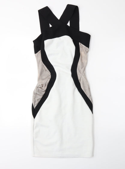 River Island Womens White   Bodycon  Size 10