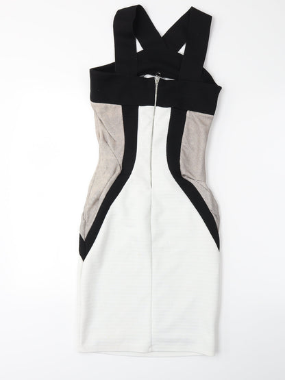 River Island Womens White   Bodycon  Size 10