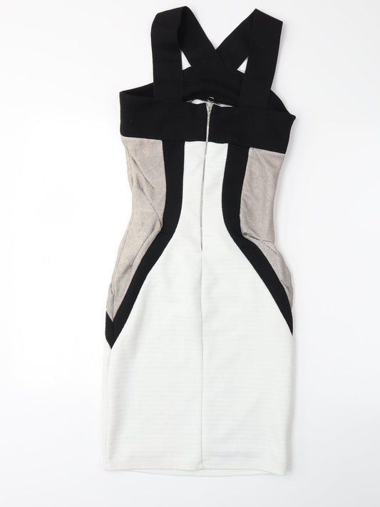 River Island Womens White   Bodycon  Size 10