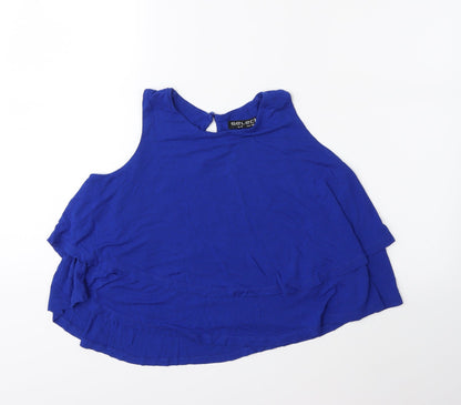 Womens UK Size 8 Select Blue Basic Tank