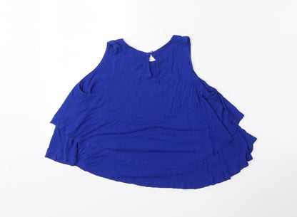 Womens UK Size 8 Select Blue Basic Tank