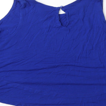 Womens UK Size 8 Select Blue Basic Tank