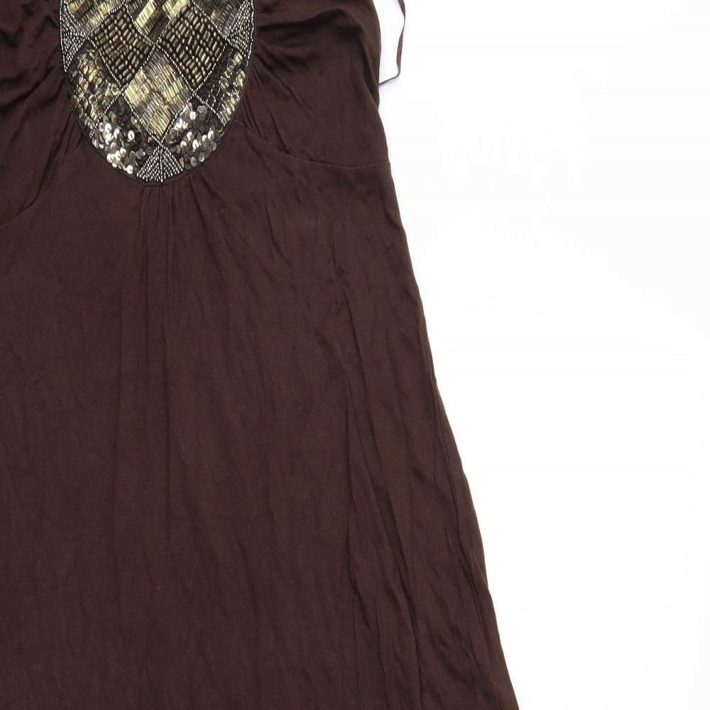 BHS Womens Brown   A-Line  Size 10