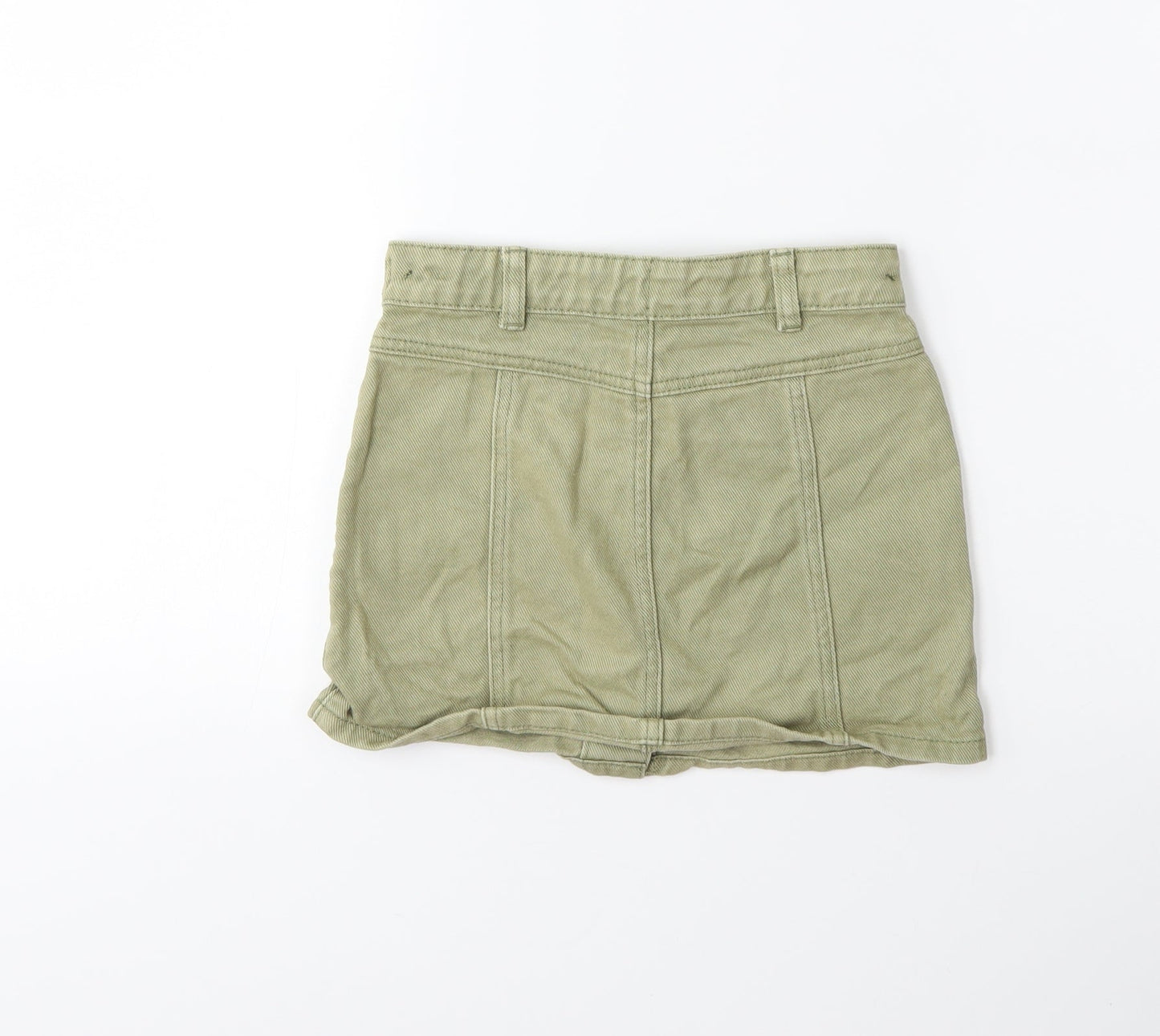George Girls Green  Denim Mini Skirt Size 6-7 Years