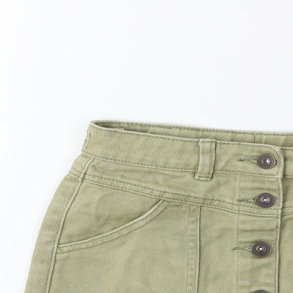 George Girls Green  Denim Mini Skirt Size 6-7 Years
